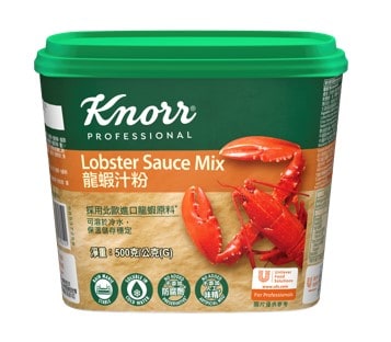 크노르 랍스터 소스 믹스 500g - 크노르 랍스터 소스는 캐나다산 랍스터를 사용해 소량으로도 비스큐의 풍미를 극대화할 수 있습니다.