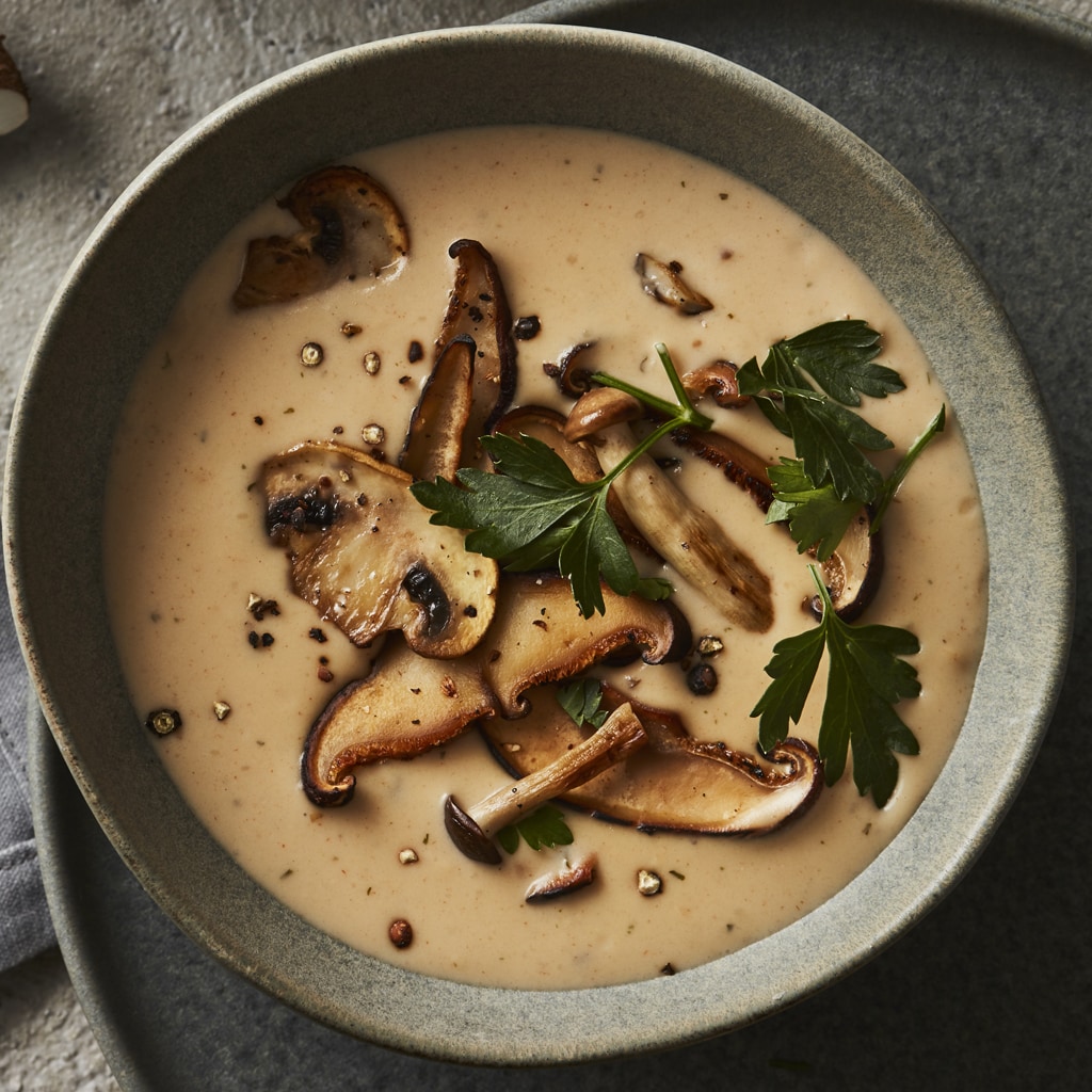 머시룸 크림 수프
